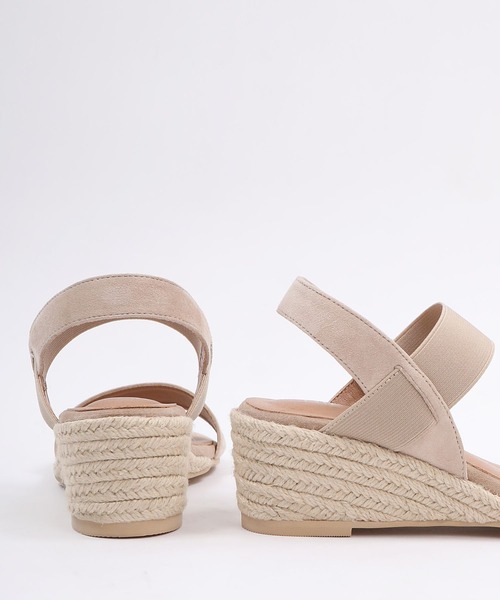 HIPS(ヒップス)の「ウェッジヒールジュートサンダル(サンダル・レディース・ブラック/グレイッシュベージュ/ブラウン・S/M/L)」の13枚目の写真