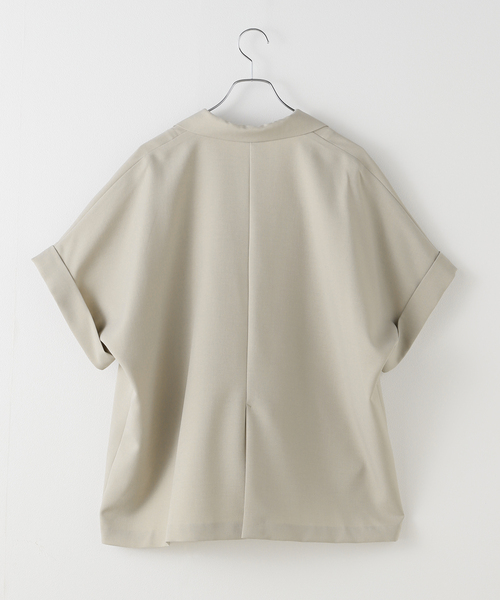 JOURNAL STANDARD relume（ジャーナルスタンダード　レリューム）の「【MULTI FUNC+】防シワ / UVカット / 接触冷感 / ドライツイルフレンチジャケット（その他アウター・レディース・ベージュ/ブラック・FREE）」の17枚目の写真