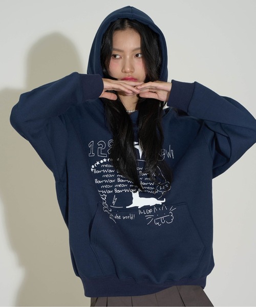 セール】【ILLIGO】BOW-WOW FLUFFY パーカー BOW-WOW FLUFFY