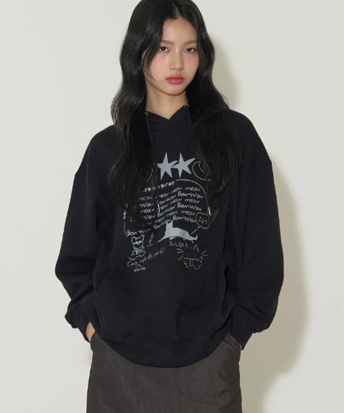 セール】【ILLIGO】BOW-WOW FLUFFY パーカー BOW-WOW FLUFFY