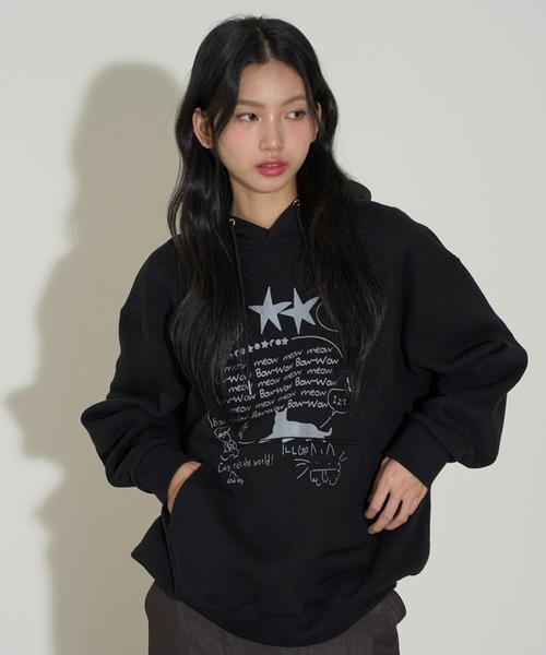 パーカー 「ILLIGO」BOW-WOW FLUFFY パーカー BOW-WOW FLUFFY HOODIE レディース セール】【ILLIGO】BOW-WOW FLUFFY パーカー BOW-WOW FLUFFY
