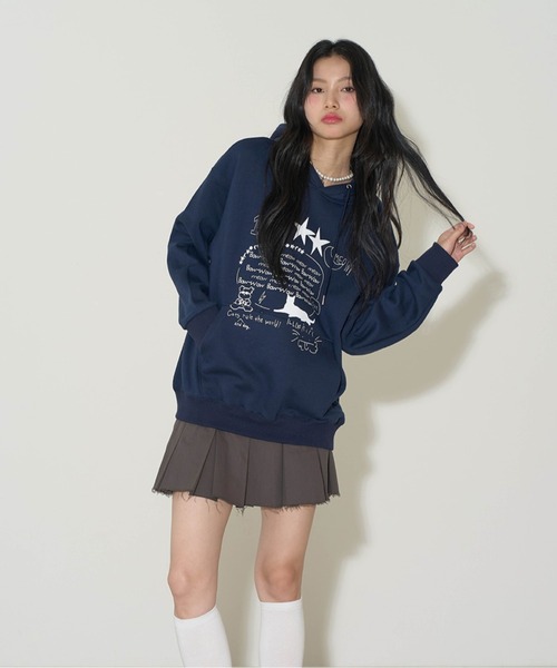 パーカー 「ILLIGO」BOW-WOW FLUFFY パーカー BOW-WOW FLUFFY HOODIE レディース Bow-Wow Fluffy Hoodie-3colors - illigo | 60% - Asian Fashion