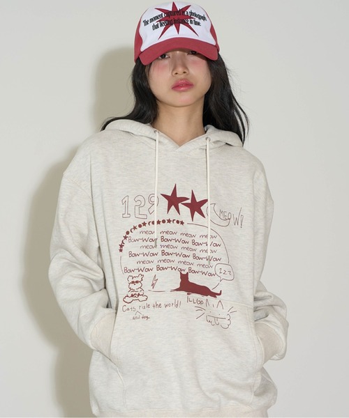 パーカー 「ILLIGO」BOW-WOW FLUFFY パーカー BOW-WOW FLUFFY HOODIE レディース セール】【ILLIGO】BOW-WOW FLUFFY パーカー BOW-WOW FLUFFY