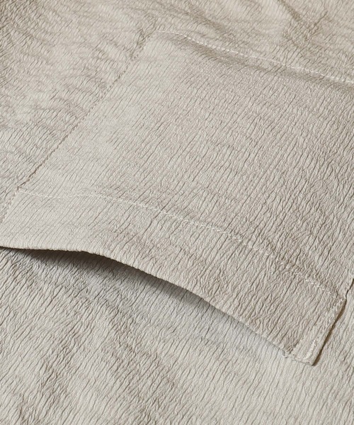 coca（coca）（コカ）の「楊柳半袖シャツ（シャツ/ブラウス・メンズ・ライトベージュ/ライトグリーン・L/M/XL）」の15枚目の写真