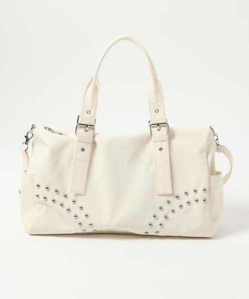 スタッズナイロンBAG 573204（ボストンバッグ）｜Heather
