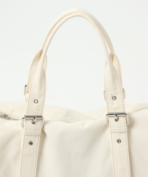 Heather（ヘザー）の「スタッズナイロンBAG　573204（ボストンバッグ・レディース・アイボリー/ブラック・ONE SIZE）」の13枚目の写真