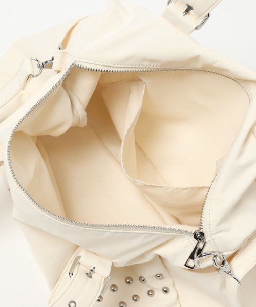 Heather（ヘザー）の「スタッズナイロンBAG　573204（ボストンバッグ・レディース・アイボリー/ブラック・ONE SIZE）」の17枚目の写真