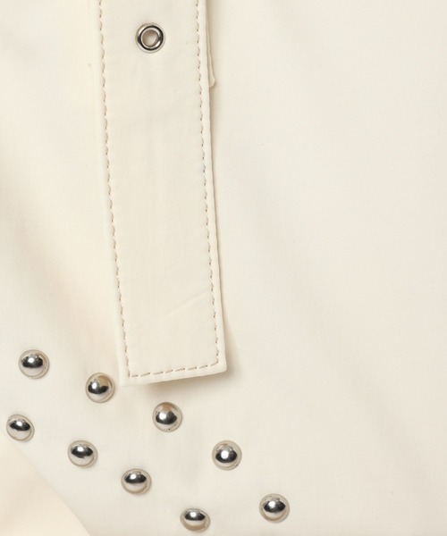 Heather（ヘザー）の「スタッズナイロンBAG　573204（ボストンバッグ・レディース・アイボリー/ブラック・ONE SIZE）」の18枚目の写真