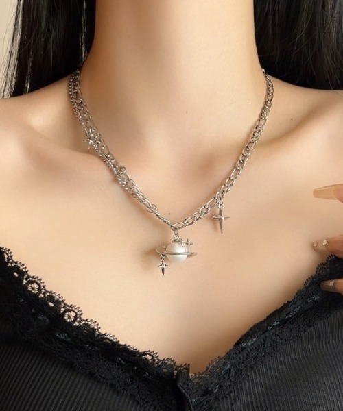 エージェムナイン、ネックレス限定品 A'GEM/9 × .kom 『.KOM/ドットケーオーエム』ブラックハート