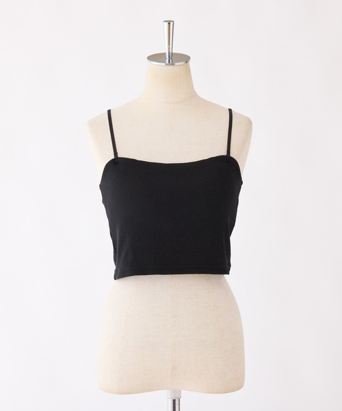 one after another NICE CLAUP（ワンアフターアナザーナイスクラップ）の「カップ付きキャミソール（キャミソール・レディース・ベージュ/ブラック/オフホワイト/ドット・FREE）」の3枚目の写真