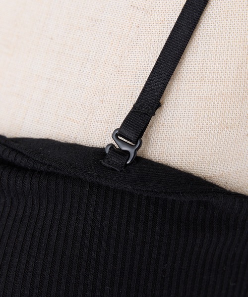 one after another NICE CLAUP（ワンアフターアナザーナイスクラップ）の「カップ付きキャミソール（キャミソール・レディース・ベージュ/ブラック/オフホワイト/ドット・FREE）」の11枚目の写真