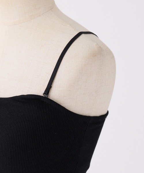 one after another NICE CLAUP（ワンアフターアナザーナイスクラップ）の「カップ付きキャミソール（キャミソール・レディース・ベージュ/ブラック/オフホワイト/ドット・FREE）」の10枚目の写真