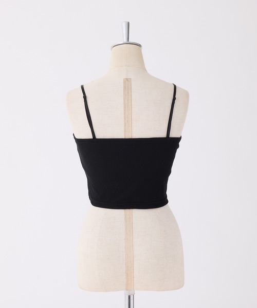 one after another NICE CLAUP（ワンアフターアナザーナイスクラップ）の「カップ付きキャミソール（キャミソール・レディース・ベージュ/ブラック/オフホワイト/ドット・FREE）」の16枚目の写真