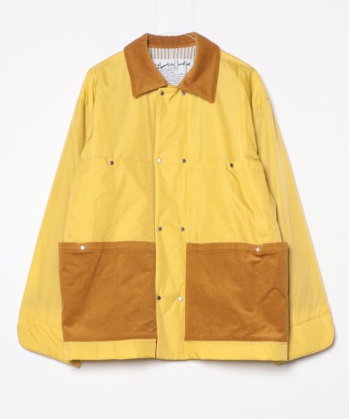 my beautiful landlet(マイビューティフルランドレット)の「【my beautiful landlet】PADDED NYLON(カバーオール・メンズ・ブラック/チャコールグレー/イエロー・1/0)」の10枚目の写真