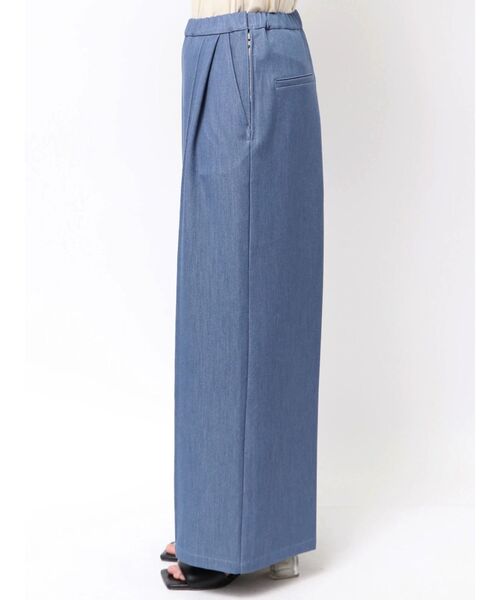 LAGUNAMOON（ラグナムーン）の「テンセルデニムイージーパンツ（デニムパンツ・レディース・ブルー/グレー・MEDIUM/SMALL）」の5枚目の写真