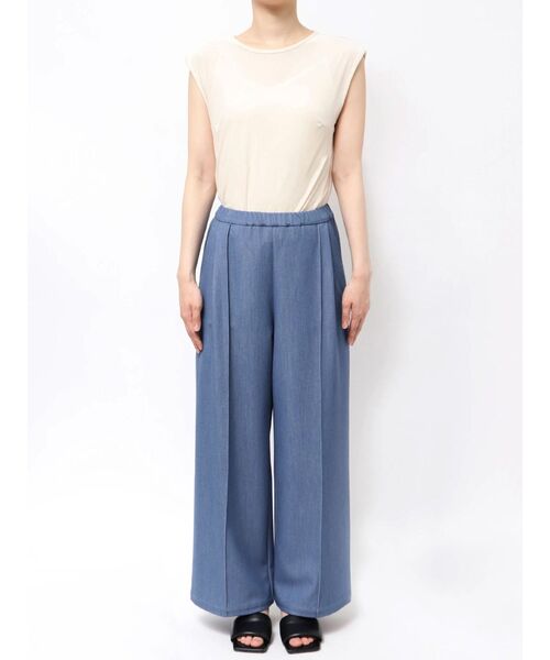 LAGUNAMOON（ラグナムーン）の「テンセルデニムイージーパンツ（デニムパンツ・レディース・ブルー/グレー・MEDIUM/SMALL）」の12枚目の写真