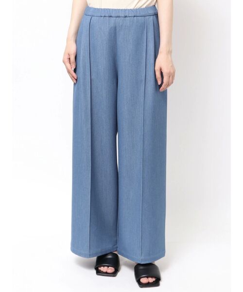 LAGUNAMOON（ラグナムーン）の「テンセルデニムイージーパンツ（デニムパンツ・レディース・ブルー/グレー・MEDIUM/SMALL）」の15枚目の写真