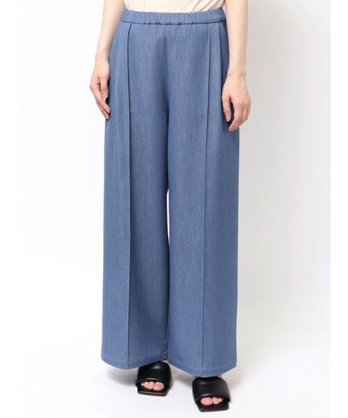 LAGUNAMOON（ラグナムーン）の「テンセルデニムイージーパンツ（デニムパンツ・レディース・ブルー/グレー・MEDIUM/SMALL）」の16枚目の写真