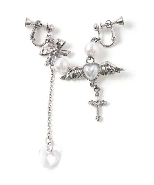 algy(アルジー)の「クロスモチーフエンジェルイヤリング(イヤリング・キッズ・シルバー・FREE)」の4枚目の写真