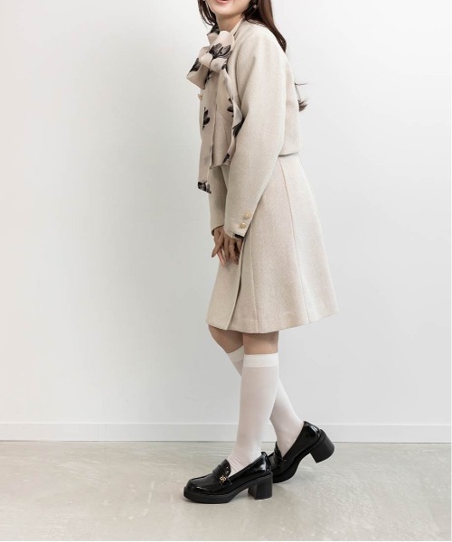 RANDA(ランダ)の「2ピースジャケットミニワンピース(ワンピース・レディース・グレー/ベージュ/ブラック・0/1)」の6枚目の写真