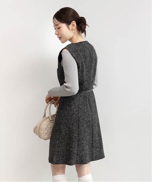 RANDA(ランダ)の「2ピースジャケットミニワンピース(ワンピース・レディース・グレー/ベージュ/ブラック・0/1)」の22枚目の写真
