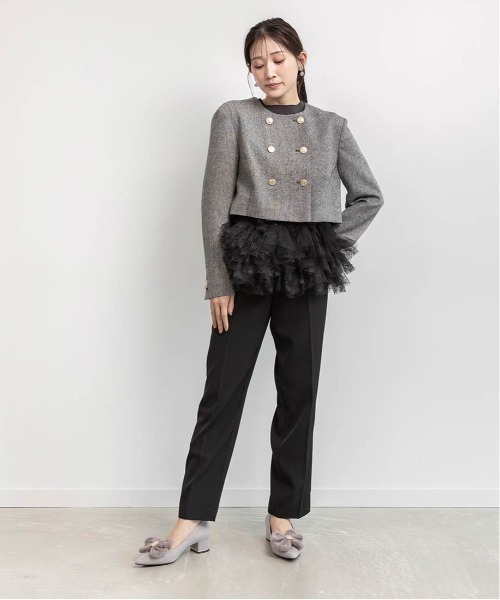 RANDA(ランダ)の「2ピースジャケットミニワンピース(ワンピース・レディース・グレー/ベージュ/ブラック・0/1)」の19枚目の写真