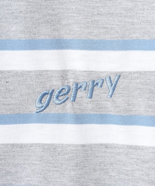 GERRY(ジェリー)の「GERRY ビッグシルエット レトロ ボーダー 半袖 Tシャツ(Tシャツ/カットソー・メンズ・ブルー/ホワイト/グレー・M/L/LL)」の8枚目の写真