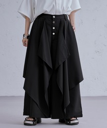 Ellno Loset（エルノロゼット）の「ボタンフライイレヘムスカンツ（スカート・メンズ）」
