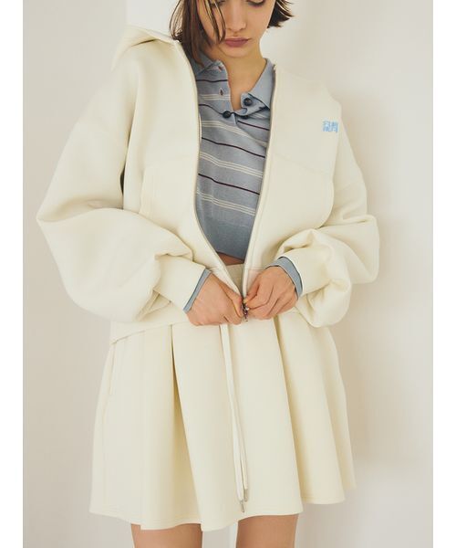 FURFUR(ファーファー)の「シャツレイヤードポロニット(ニット/セーター・レディース・バーガンディー/ライトブルー/ネイビー・F)」の10枚目の写真