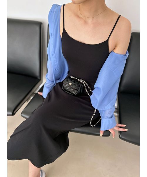 SNIDEL（スナイデル）の「カップインカットキャミワンピース