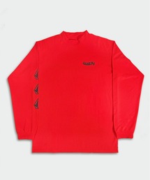 【VOLCOM/ボルコム】 LONG SLEEVE MOCK NECK TEE/UVケア速乾モックネックスリーブロゴ長袖ロンT