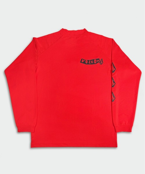 VOLCOM(ボルコム)の「【VOLCOM/ボルコム】 LONG SLEEVE MOCK NECK TEE/UVケア速乾モックネックスリーブロゴ長袖ロンT(Tシャツ/カットソー・メンズ・オレンジ・SMALL/MEDIUM/LARGE/X-LARGE)」の3枚目の写真