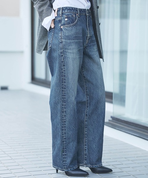 SOMETHING(サムシング)の「SOMETHING ELSA ヴィンテージルーズストレートデニムパンツ(デニムパンツ・レディース・ブルー/ライトブルー/ブラック系その他・SMALL/MEDIUM/X-SMALL)」の6枚目の写真