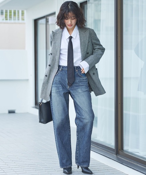 SOMETHING(サムシング)の「SOMETHING ELSA ヴィンテージルーズストレートデニムパンツ(デニムパンツ・レディース・ブルー/ライトブルー/ブラック系その他・SMALL/MEDIUM/X-SMALL)」の12枚目の写真