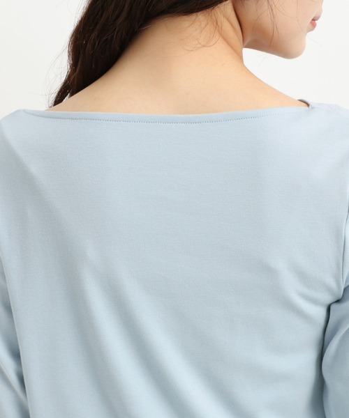 Andemiu（アンデミュウ）の「カットドレープT長袖580967（Tシャツ/カットソー・レディース・ブラック/ブラウン/ブルー/オフホワイト・FREE）」の20枚目の写真