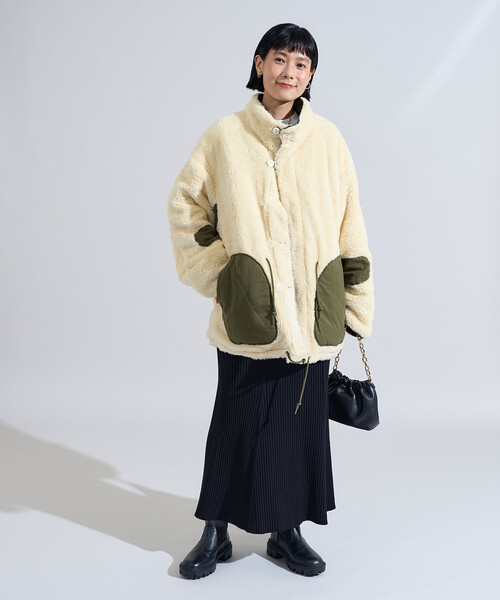 セール】＜XSサイズ追加＞リバーシブル ボアジャケット/裏ボア