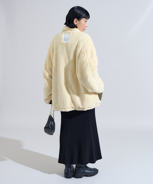 リバーシブル ボアジャケット/裏ボア ミリタリージャケット