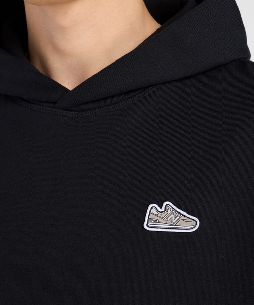 NEW BALANCE（ニューバランス）の「574 シューパッチフーディ（パーカー・メンズ・ダークグリーン/ブラック/ライトグレー/ダークブラウン・MEDIUM/LARGE/X-LARGE/XX-LARGE/SMALL）」の19枚目の写真