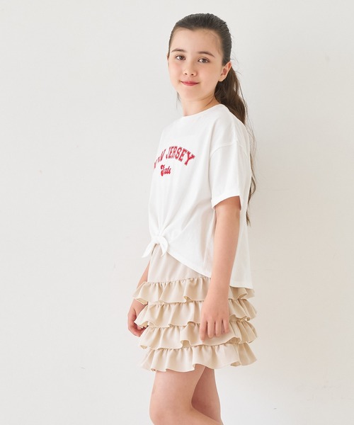 coca(coca)(コカ)の「キッズ ティアードフリルミニスカート(スカート・キッズ・ライトベージュ/チャコール・150/140/130/120)」の10枚目の写真