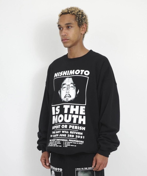 NISHIMOTO IS THE MOUTH(ニシモト イズ ザ マウス)の「CLASSIC SWEATSHIRT | NISHIMOTO IS THE MOUTH(スウェット・メンズ・杢グレー/ライトイエロー/スモークピンク/ブラック・MEDIUM/LARGE/X-LARGE)」の5枚目の写真