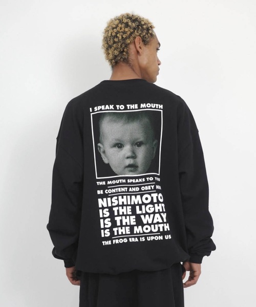 NISHIMOTO IS THE MOUTH(ニシモト イズ ザ マウス)の「CLASSIC SWEATSHIRT | NISHIMOTO IS THE MOUTH(スウェット・メンズ・杢グレー/ライトイエロー/スモークピンク/ブラック・MEDIUM/LARGE/X-LARGE)」の6枚目の写真