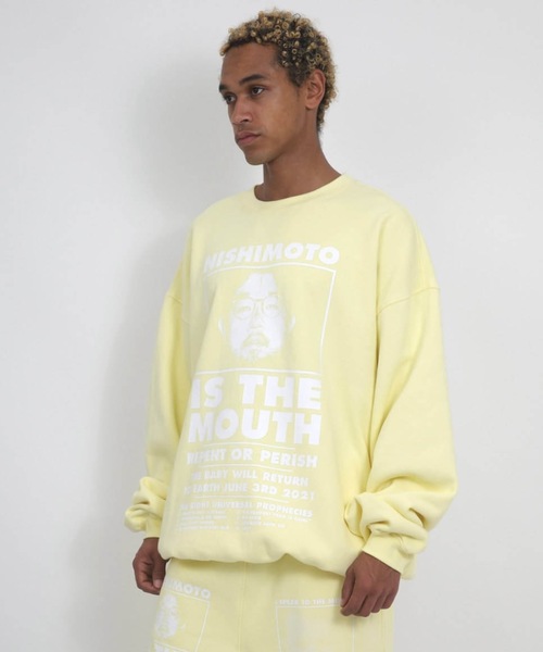 NISHIMOTO IS THE MOUTH(ニシモト イズ ザ マウス)の「CLASSIC SWEATSHIRT | NISHIMOTO IS THE MOUTH(スウェット・メンズ・杢グレー/ライトイエロー/スモークピンク/ブラック・MEDIUM/LARGE/X-LARGE)」の11枚目の写真