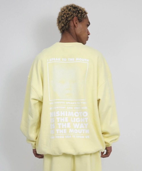 NISHIMOTO IS THE MOUTH(ニシモト イズ ザ マウス)の「CLASSIC SWEATSHIRT | NISHIMOTO IS THE MOUTH(スウェット・メンズ・杢グレー/ライトイエロー/スモークピンク/ブラック・MEDIUM/LARGE/X-LARGE)」の12枚目の写真