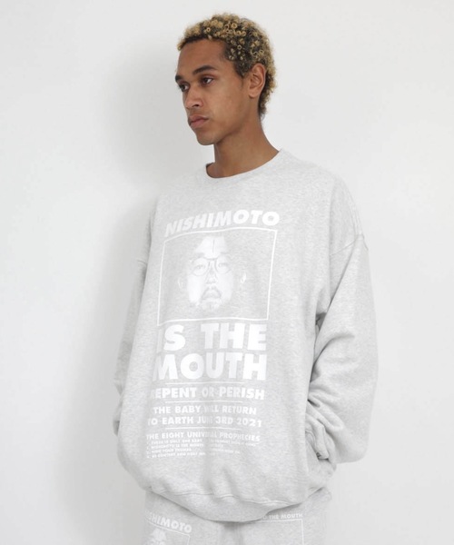NISHIMOTO IS THE MOUTH(ニシモト イズ ザ マウス)の「CLASSIC SWEATSHIRT | NISHIMOTO IS THE MOUTH(スウェット・メンズ・杢グレー/ライトイエロー/スモークピンク/ブラック・MEDIUM/LARGE/X-LARGE)」の7枚目の写真