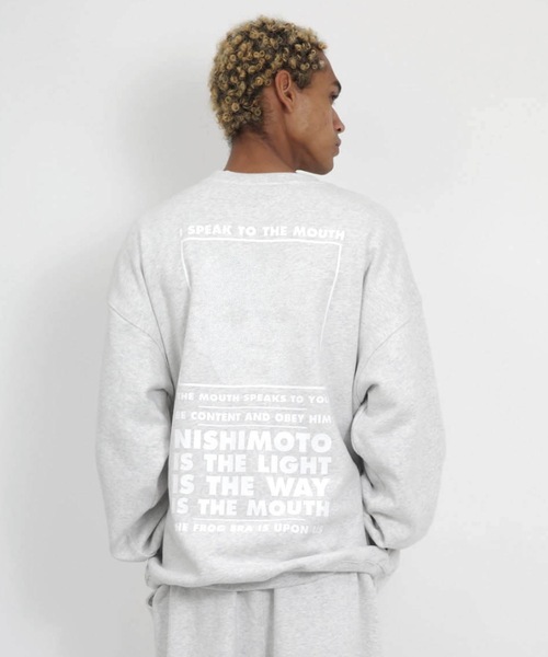 NISHIMOTO IS THE MOUTH(ニシモト イズ ザ マウス)の「CLASSIC SWEATSHIRT | NISHIMOTO IS THE MOUTH(スウェット・メンズ・杢グレー/ライトイエロー/スモークピンク/ブラック・MEDIUM/LARGE/X-LARGE)」の8枚目の写真