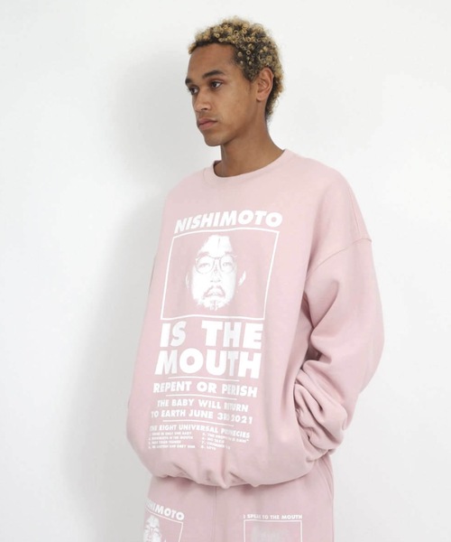 NISHIMOTO IS THE MOUTH(ニシモト イズ ザ マウス)の「CLASSIC SWEATSHIRT | NISHIMOTO IS THE MOUTH(スウェット・メンズ・杢グレー/ライトイエロー/スモークピンク/ブラック・MEDIUM/LARGE/X-LARGE)」の9枚目の写真