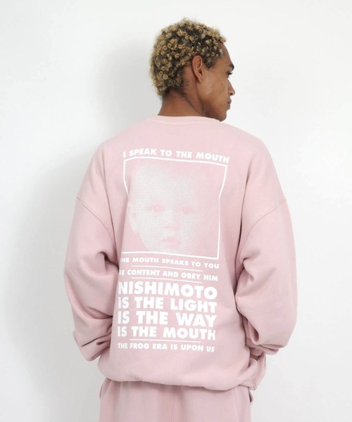 NISHIMOTO IS THE MOUTH(ニシモト イズ ザ マウス)の「CLASSIC SWEATSHIRT | NISHIMOTO IS THE MOUTH(スウェット・メンズ・杢グレー/ライトイエロー/スモークピンク/ブラック・MEDIUM/LARGE/X-LARGE)」の10枚目の写真