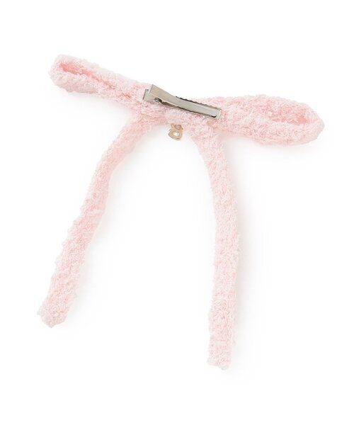 by LOVEiT（バイラビット）の「ニットリボンポニー（ヘアピン・キッズ・ブラック/ピンク/オフホワイト・F）」の4枚目の写真