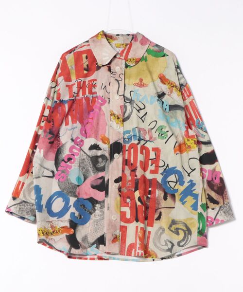 vivienne westwood シャツブラウス 日本未入荷 Vivienne Westwood シャツ CIRCLE ブラウス 42M 白