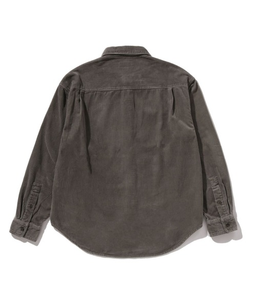 A BATHING APE(アベイシングエイプ)の「ONE POINT HEAVY WASHED CORDUROY LS SHIRT(シャツ/ブラウス・メンズ・オリーブ/チャコール/ベージュ・MEDIUM/LARGE/SMALL/X-LARGE/XX-LARGE)」の6枚目の写真